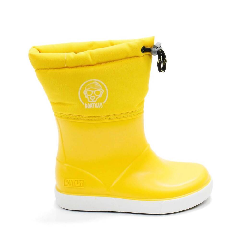 NEW BOATILUS toddler penguy b welly boots in yellow
